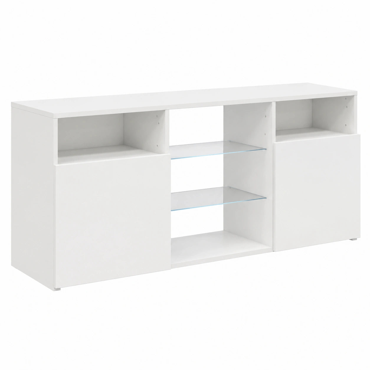 VidaXL Tv-meubel met LED-verlichting 120 × 30 × 50 cm wit
