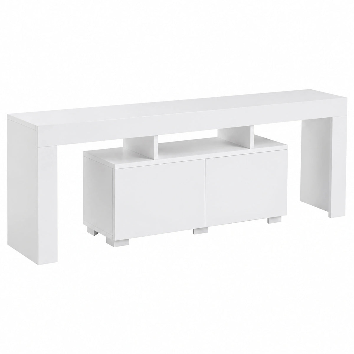 Mobile porta TV Govone, Credenza da soggiorno, Armadio basso per TV, Base parete attrezzata, 180 × 31 h50 cm