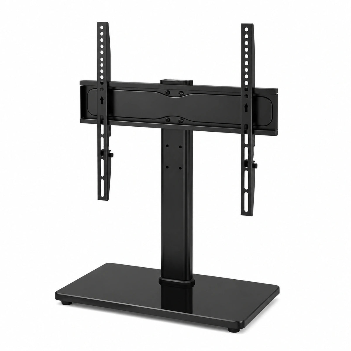 Supporto TV da Tavolo per TV da 26-55 Pollici, Universale Altezza Regolabile Piedistallo TV, Supporto TV Fino a 40kg, Max VESA 400 × 400 mm