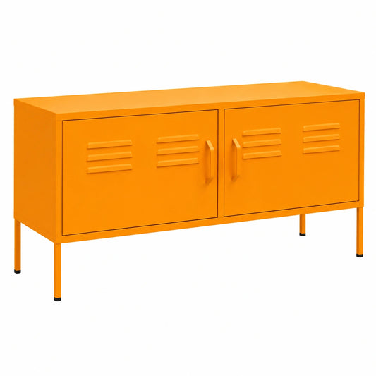 Mobile TV Giallo Senape 105 × 35 × 50 cm in Acciaio