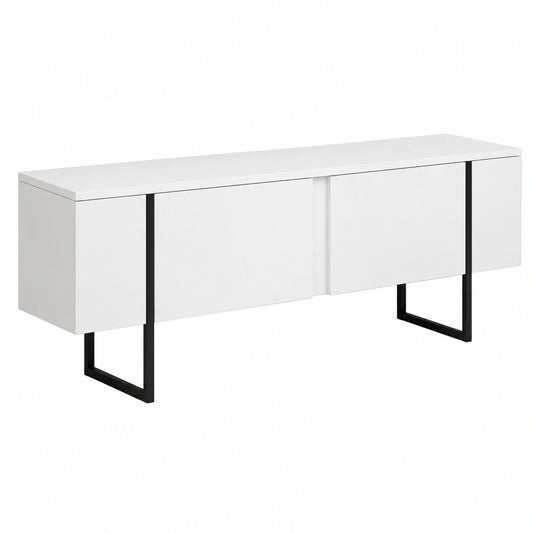 Mobile porta TV Centaurus, Credenza da soggiorno, Armadio basso per TV, Base parete attrezzata, 180 × 30h50 cm