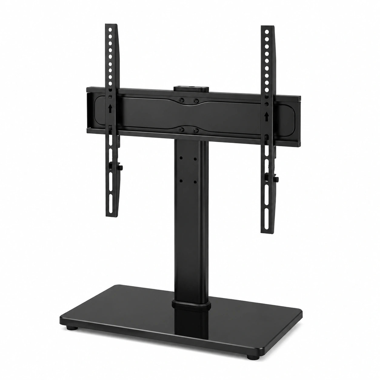 Supporto TV da Tavolo per TV da 26-55 Pollici, Universale Altezza Regolabile Piedistallo TV, Supporto TV Fino a 40kg, Max VESA 400 × 400 mm